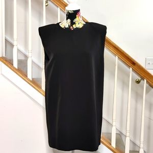 Zara Padded Shoulder Shift Dress